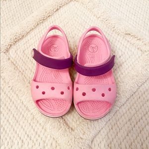 Crocs Crocband Sandals Toddler Girl Size 6 Pink